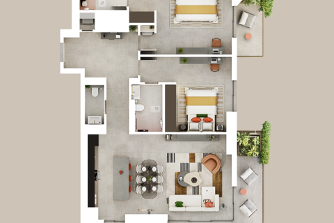 Dubai Land, Dubai, BAE’de satılık daire 1 yatak odası, 83 m&sup2; No 689678 - fotoğraf 15