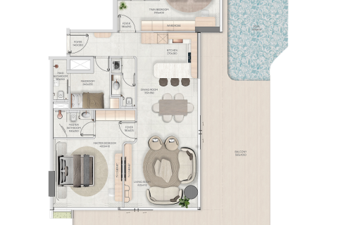 Dubai, BAE’de satılık daire 1 yatak odası, 70 m&sup2; No 689675 - fotoğraf 8