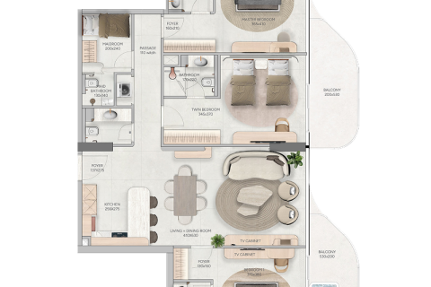 Dubai, BAE’de satılık daire 1 yatak odası, 70 m&sup2; No 689675 - fotoğraf 9