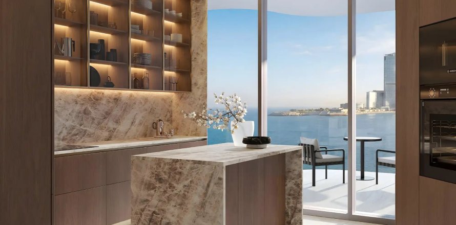 Apartmen di Karl Lagerfeld Beach Residences di Al Marjan Island, Ras Al Khaimah, UAE 1 bilik tidur, 81.38 meter persegi № 700588