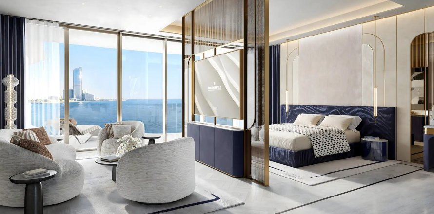 Квартира в Karl Lagerfeld Beach Residences в Al Marjan Island, Рас-эль-Хайма, ОАЭ 4 комнаты, 189.271м2 № 700590