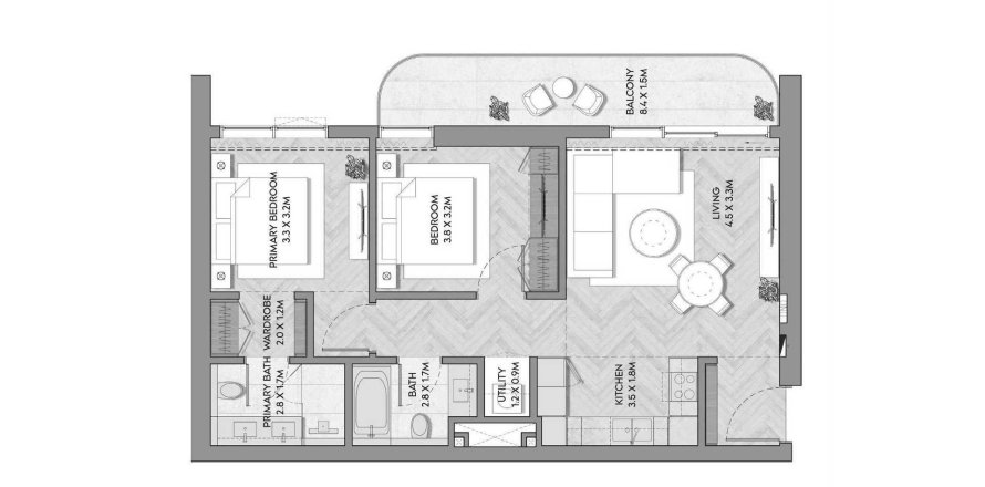 Mina Al Arab, Ras Al Khaimah, UAE의 아파트 침실 2개, 91제곱미터 번호 685715