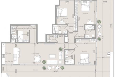 Byt v Al Satwa, Dubai, SAE 3 ložnice, 239 m² Č.: 634161 - fotografie 14
