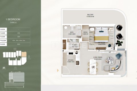 Dzīvoklis Al Satwa, Dubaijā, AAE 1 istaba, 38 m2 Nr. 730779 - attēls 27