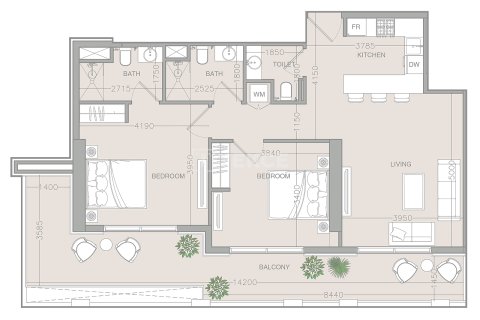 Dzīvoklis Jumeirah Village Triangle, Dubaijā, AAE 1 istaba, 66 m2 Nr. 730780 - attēls 20