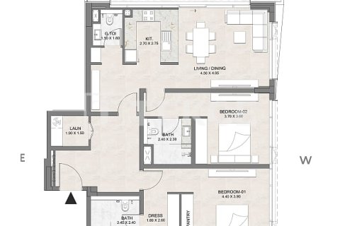Byt v Dubai, SAE 1 ložnice, 66 m² Č.: 714580 - fotografie 26