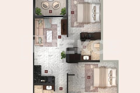 Byt v Dubai, SAE 2 ložnice, 76 m² Č.: 714577 - fotografie 13