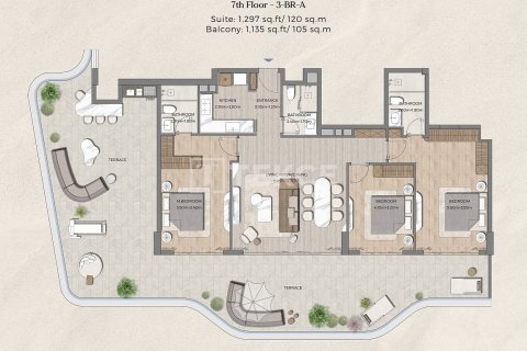 Penthouse në Dubai, Emiratet e Bashkuara Arabe 3 dhoma gjumi, 225 m2. № 754574 - Foto 18