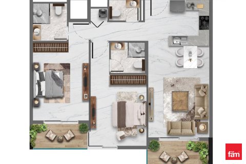 Apartment til salg i Majan, Dubai, UAE 2 soveværelser, 90.5 kvm № 708012 - foto 16