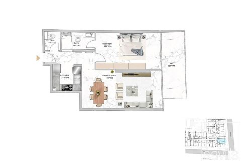 דירה למכירה ב Jumeirah Village Circle, Dubai, איחוד האמירויות  1 חדר שינה, 81 מ"ר, מספר 680914 - תמונה 17