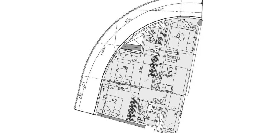 Apartamento em Majan, Dubai, EAU 2 quartos, 112.37 m2 № 700340