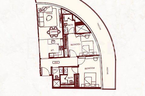 Müüa korter asukohaga Majan, Dubai, AÜE: 1 magamistoaga, 65 m² Nr 730766 - pilt 26