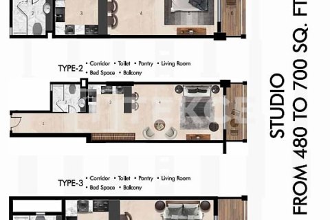 Dzīvoklis Al Warsan, Dubaijā, AAE 1 istaba, 64 m2 Nr. 730769 - attēls 12