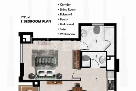Dzīvoklis Al Warsan, Dubaijā, AAE 1 istaba, 64 m2 Nr. 730769 - attēls 13