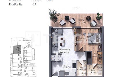 Διαμέρισμα σε Al Warsan, Dubai, ΗΑΕ 1 δωμάτιο, 65 τ.μ. Αρ. 730770 - φωτογραφία 20