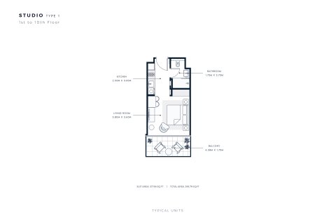 Apartamento en venta en Dubai South (Dubai World Central), Dubai, EAU 37 m2 № 728663 - foto 22