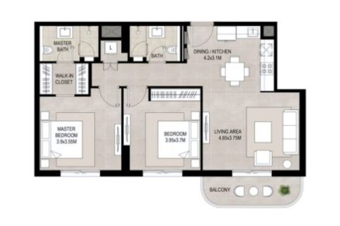 Apartament de vânzare în Town Square, Dubai, EAU 1 dormitor, 61 mp.  №728661 - poză 11