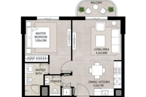 Apartament de vânzare în Town Square, Dubai, EAU 1 dormitor, 61 mp.  №728661 - poză 10