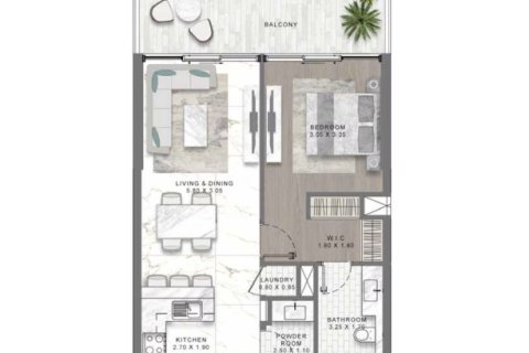Apartmen di LAGOON VIEWS di Mohammed Bin Rashid City, Dubai, UAE 1 bilik tidur, 63 meter persegi № 728666 - foto 11