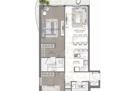 Apartmen di LAGOON VIEWS di Mohammed Bin Rashid City, Dubai, UAE 1 bilik tidur, 63 meter persegi № 728666 - foto 12