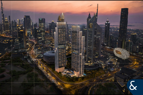 Apartmen di Sheikh Zayed Road, Dubai, UAE 2 bilik tidur, 104 meter persegi № 666259 - foto 1