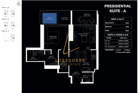 Apartman u Jumeirah Village Circle, Dubai, UAE 1 spavaća soba, 76 m2 Br. 679562 - fotografija 16