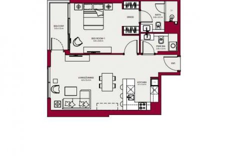 Apartment in HADLEY HEIGHTS  in Jumeirah Village Circle, Dubai, UAE 1 bedroom, 78 sq.m. № 637099 - photo 4