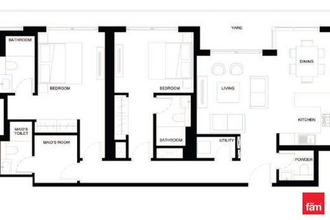 Apartament në Ras Al Khor, Dubai, Emiratet e Bashkuara Arabe 2 dhoma gjumi, 129.8 m2. № 638221 - Foto 11