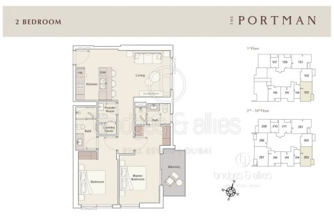 Apartmán v Jumeirah Village Circle, Dubai, SAE 2 spálne, 90.2 m2 č. 669135 - Fotografia 19