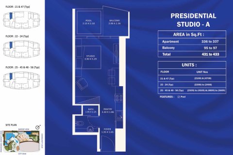 Apartmen di FASHIONZ RESIDENCES di Jumeirah Village Triangle, Dubai, UAE 3 bilik tidur, 137 meter persegi № 728634 - foto 8