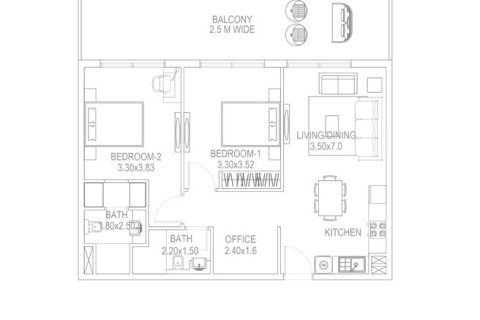 Huoneisto PETALZ Al Warsan, Dubai, Arabiemiraatit 1 huone, 37 m2 № 728637 - kuva 10