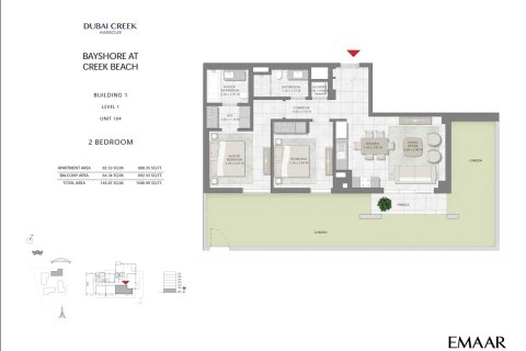 Apartamento en venta en Dubai Creek Harbour (The Lagoons), Dubai, EAU 1 dormitorio, 55 m2 № 728658 - foto 9