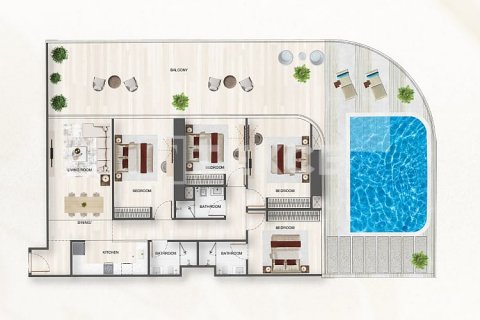 Apartament në Jumeirah Village Triangle, Dubai, Emiratet e Bashkuara Arabe 2 dhoma gjumi, 143 m2. № 629794 - Foto 17