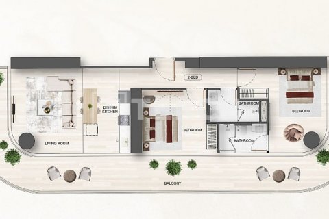 Apartament në Jumeirah Village Triangle, Dubai, Emiratet e Bashkuara Arabe 2 dhoma gjumi, 143 m2. № 629794 - Foto 10