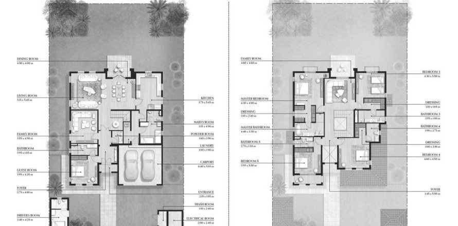 Villa i Abu Dhabi, UAE 5 sovrum, 427 kvm Nr. 650477