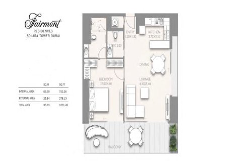 阿联酋 Dubai Downtown Dubai (Downtown Burj Dubai) 待售 : 1 卧, 95.8 平方米 , 编号661878 - 照片 4