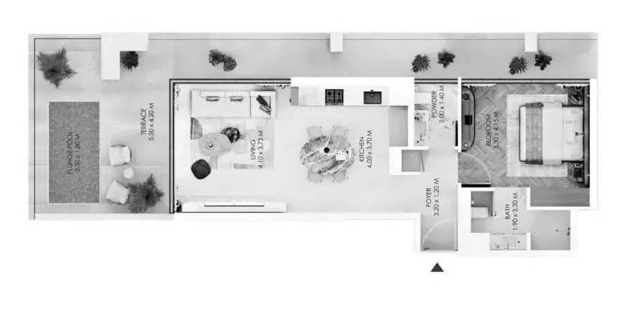 آپارتمان در Meydan Avenue، Dubai ، امارات متحده عربی 1 خوابه ، 86.49 متر مربع.  شماره 714478