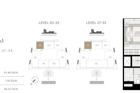 آپارتمان برای فروش در  Dubai Harbour، Dubai، امارات متحده عربی  1 خوابه ، 67 متر مربع ، شماره 704941 - تصویر 8