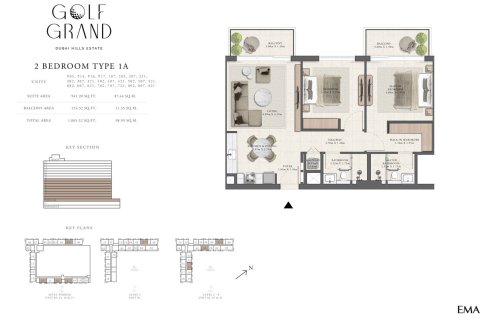Apartment in Golf Grand in Dubai Hills Estate, UAE 1 bedroom, 63 sq.m. № 704944 - photo 7