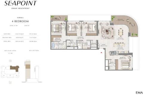 آپارتمان برای فروش در  Dubai Harbour، Dubai، امارات متحده عربی  1 خوابه ، 53 متر مربع ، شماره 704946 - تصویر 8