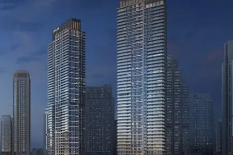 Huoneisto CREEK WATERS APARTMENTS Dubai Creek Harbour (The Lagoons), Dubai, Arabiemiraatit 1 makuuhuone, 70 m2 № 704945