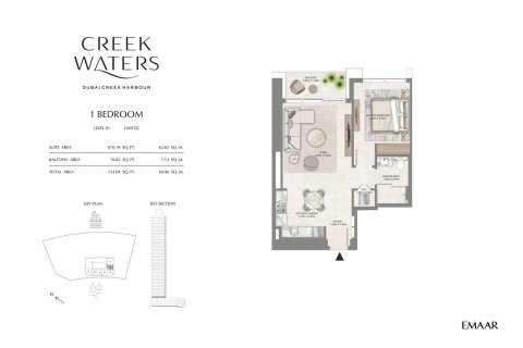 Apartment in CREEK WATERS APARTMENTS in Dubai Creek Harbour (The Lagoons), Dubai, UAE 1 bedroom, 70 sq.m. № 704945 - photo 9