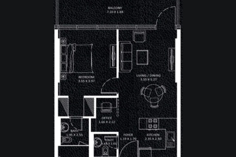 Appartamento in vendita a Jumeirah Lake Towers, Dubai, EAU 1 camera da letto, 37 mq. № 732775 - foto 8