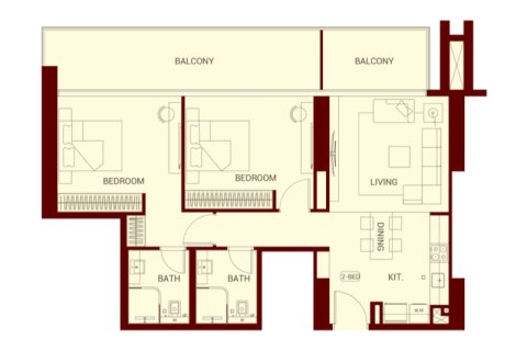 Jumeirah Village Circle, Dubai, UAE의 판매용 아파트 34제곱미터 번호 732772 - 사진 10