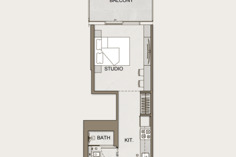 Business Bay, Dubai, UAE의 판매용 아파트 37제곱미터 번호 732771 - 사진 5