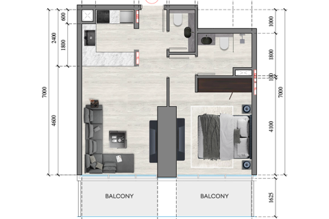 Wohnung zum Verkauf in Jumeirah Village Circle, Dubai, VAE 1 Zimmer, 31 m2 Nr. 732776 - Foto 3