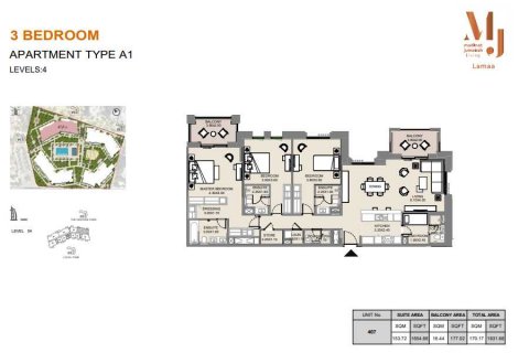 Umm Suqeim, Dubai, BAE’de satılık daire 3 yatak odası, 170 m&sup2; No 636963 - fotoğraf 5