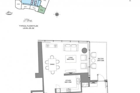 Müüa korter asukohaga Dubai Harbour, AÜE: 1 magamistoaga, 103 m² Nr 636967 - pilt 3