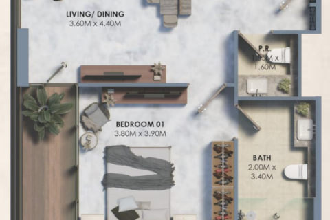 Apartamento para venda em Dubai, EAU 1 quarto, 75 m2 № 729621 - foto 13