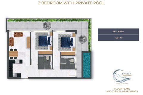 Apartment in SAMANA WAVES APARTMENTS in Jumeirah Village Circle, Dubai, UAE 2 bedrooms, 103 sq.m. № 637087 - photo 3